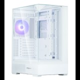 Zalman P40 Prism Midi Torony Számítógépház + 1db 120mm ARGB ventilátor - Fehér (P40 PRISM WHITE)