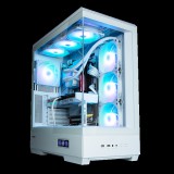 Zalman P50 DS (táp nélküli, ATX, ablakos, Mid Tower, fehér)