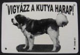 Zams Kutya Harap Tábla Műanyag 8x12cm (többféle)