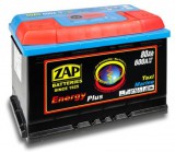 ZAP Energy Plus munka akkumulátor 12 V 80 Ah Jobb+