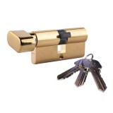 Zárbetét LOB Yeti 30/30mm fordítógombos 3 kulcs réz