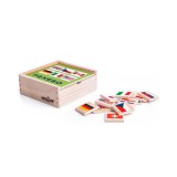 Zászlók fa memória játék dobozban - Woodyland