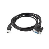 Zebra CBL-58926-04 soros kábel Fekete 1,8 M USB A típus DB-9