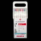 Zebra ClickArt nyomógombos 12 db-os filctoll készlet (2718)