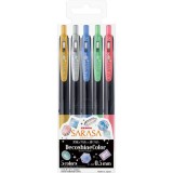 Zebra Sarasa Clip 0,5 Decoshine 5 Colour Set zselés toll (37860)