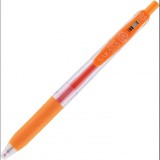 Zebra Sarasa Clip Nyomógombos zseléstoll - 0.5mm / Narancspiros (35133)