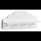 ZELLER, 48×12× 22 cm, gyermek fali fogas, fehér (13504)