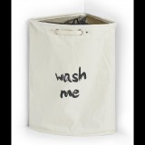 Zeller sarok szennyeskosár, poliészter, bézs, 34×34×56 cm (14283)