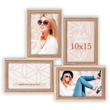 ZEP Kriss 4Q Képkeret készlet Barna, Fehér, Fa