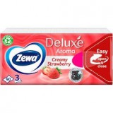 Zewa Deluxe papírzsebkendő 3 rétegű strawberry - 90db