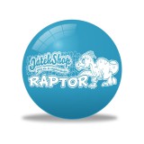 Zikin Raptor dinoszauruszos kék gumilabda 22cm-es