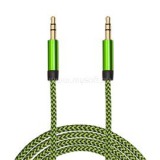 zöld 3,5 mm jack AUX adatkábel 1m (DELIGHT_55437Z)