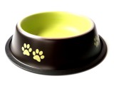 Zöld színű mintás fémtál