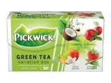 Zöld tea, 20x1,5 g, PICKWICK Zöld tea Gyümölcsös Variációk, kókusz, vörösáfonya, eper-citromfű, mangó-jázmin (KHK461H)