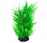 Zöld tűlevelű hínár akváriumi műnövény 20 cm