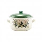 Zománcozott lábas, 24 cm + fedő, 6 liter - Ingyenes szállítással