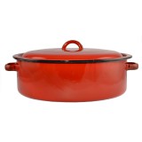 Zománcozott lábas, fedővel, 14 literes, 38 cm - Ingyenes szállítással