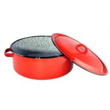 Zománcozott lábas, fedővel, 5,5 literes - Ingyenes szállítással