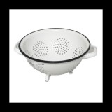 ZOMÁNCOZOTT SZŰRŐ FÜLLEL ÁLLÓ 20CM