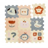 Zopa 9 db-os Puzzle habszőnyeg 30x30 cm - Logic