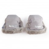 Zopa Fluffy téli kesztyű babakocsira - Foggy Grey