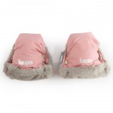 Zopa Fluffy téli kesztyű babakocsira - Old Pink