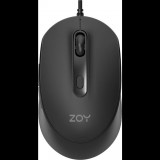 ZOY ZMS08 Optikai Egér 6 Gomb 1600 DPI Fekete (ZMS08)