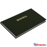 Zsebnaptár fekvő Carbon, fehér lapokkal zöld Realsystem 2026.