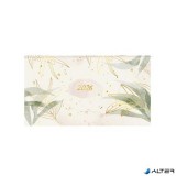 Zsebnaptár, fekvő elrendezésű, TOPTIMER, "Joy", levelek