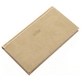 Zsebnaptár REALSYSTEM Bolero fekvõ sárga lapos drapp 2026.