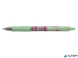 Zseléstoll, 0,32 mm, nyomógombos, zöld tolltest, PILOT 'G-2 Flow', kék