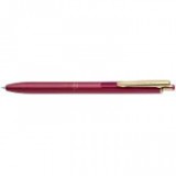 Zseléstoll, 0,33 mm, nyomógombos, borvörös tolltest, ZEBRA "Sarasa Grand", kék