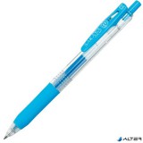 Zseléstoll, 0,33 mm, nyomógombos, ZEBRA "Sarasa Clip", világoskék