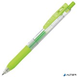 Zseléstoll, 0,33 mm, nyomógombos, ZEBRA "Sarasa Clip", világoszöld