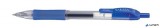 Zseléstoll, 0,33 mm, nyomógombos, ZEBRA "Sarasa", kék
