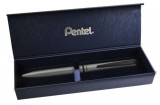 Zseléstoll, 0,35 mm, rotációs, matt ezüst tolltest, PENTEL EnerGel BL-2507 kék (PENBL2507N)