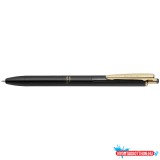 Zseléstoll 0,5mm, exkluzív gravírozható fekete fém test, új klipsz, Zebra Grand Sarasa, írásszín kék