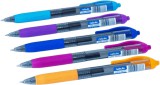 Zseléstoll, 0,5mm, kék tinta, vegyes tolltest színek, Nebulo