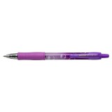 Zseléstoll 0,7mm, nyomógombos Pilot G-2 Bubble lila test, írásszín kék