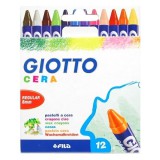 Zsírkréta GIOTTO Cera kerek hegyezett 8mm 12 színû