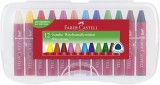 Zsírkréta, háromszögletű, FABER-CASTELL Jumbo, 12 különböző szín (TFC120011)