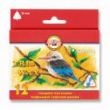 Zsírkréta, háromszögletű, KOH-I-NOOR "Aquarell", 12 különböző  szín [12 db]