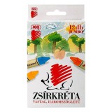 Zsírkréta ICO Süni Jumbo háromszögletû hegyezett 12 színû