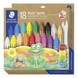 Zsírkréta, jumbo, hatszögletű, STAEDTLER Noris Junior 224, 18 különböző szín (TS224C18)