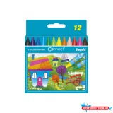 Zsírkréta készlet, Connect, 12 klf. szín