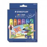 Zsírkréta, zselés, STAEDTLER "Noris Club", 6 csillogó szín [6 db]