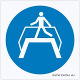 Zsona Dekor A felüljáró használata kötelező! Műanyag tábla 100x100 mm