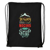 Zsona Dekor A journey of a 1000 miles - Sport táska fekete