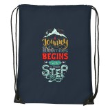 Zsona Dekor A journey of a 1000 miles - Sport táska navy kék