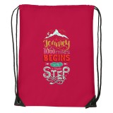 Zsona Dekor A journey of a 1000 miles - Sport táska piros